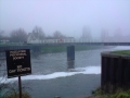 Cloudy saturday over Fiskerton weir