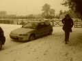 narborough wood farm snowy car park leicester