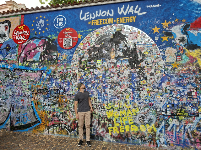 Lennon Wall, Prague, Czechia